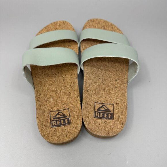 Reef Cushion Vista Women’s Slide Sandals- Comfort Size 6 Green Teal - Picture 7 of 9